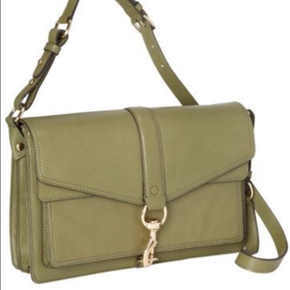 Rebecca Minkoff Hudson Moto crossbody FERN
